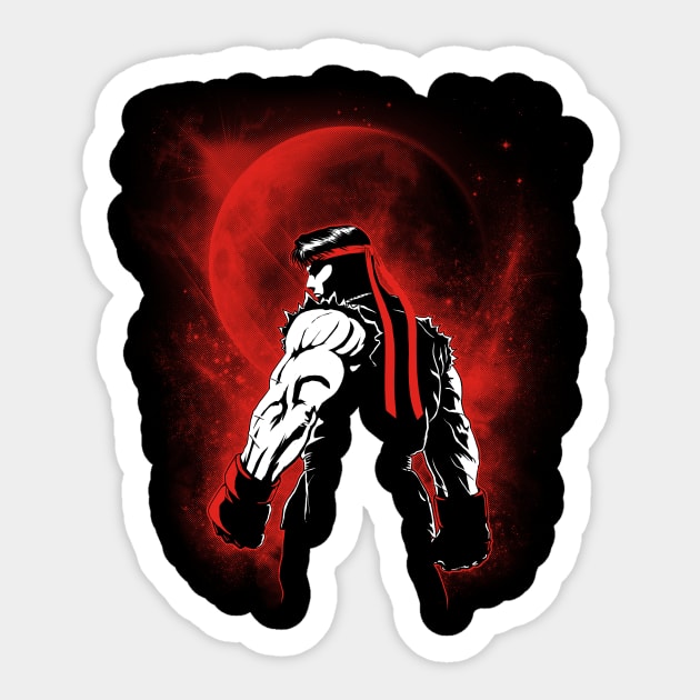 Wandering Warrior Sticker by ddjvigo